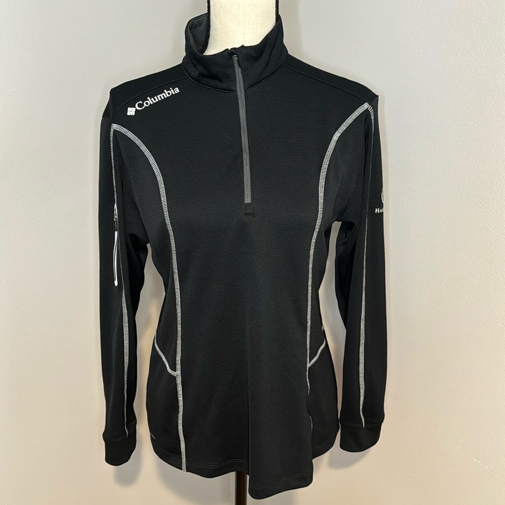 Columbia Golf Women’s Black 1/4 Zip Pullover Athletic Top Sz M
